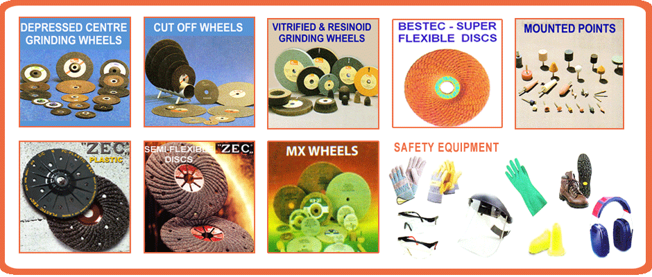 Just part of the range of bonded abrasives from L.D. Beston